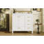 Meuble-lavabo de 36 po avec lavabo, armoire de salle de bain avec porte à fermeture en douceur, 4 tiroirs de différentes tailles, structure et pieds en bois massif, un paquet-1604037593