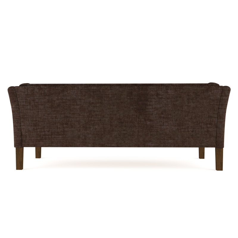 Canapé Charlton, Velours écrasé chocolat, Brun foncé, H 31 po x l 72 po x P 33 po