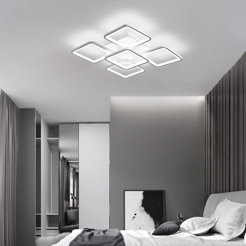 Suruchi Acrylic LED Flush Mount, White