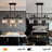 3-Light Dimmable Black Matte Crystal Pendant Light