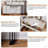 Adjustable-Length Vanity with Cloud LED Mirror - Modern Makeup Table with Storage Drawers & Side Cabinet, Ribbed Texture Design for Bedroom, Dorm & Small Spaces