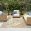 Floral Indoor/Outdoor Sage Rose Area Rug-108292669