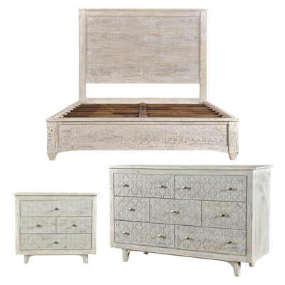 Endsley Solid Wood Piece Bedroom Set