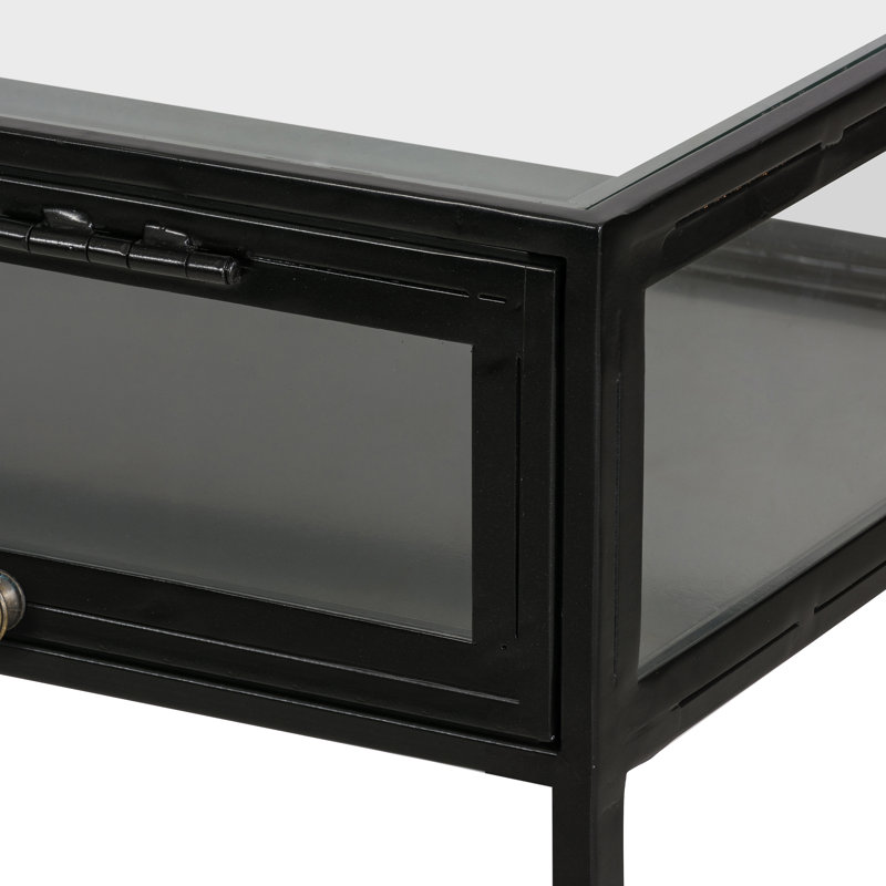 Shadow Box Glass Writing Desk