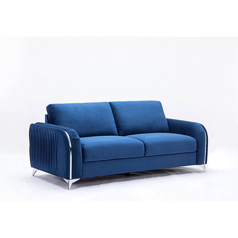 Canapé luxueux à assise profonde, Bleu