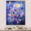 Abstrait géométrique tons bleus 2 - art mural géométrique
