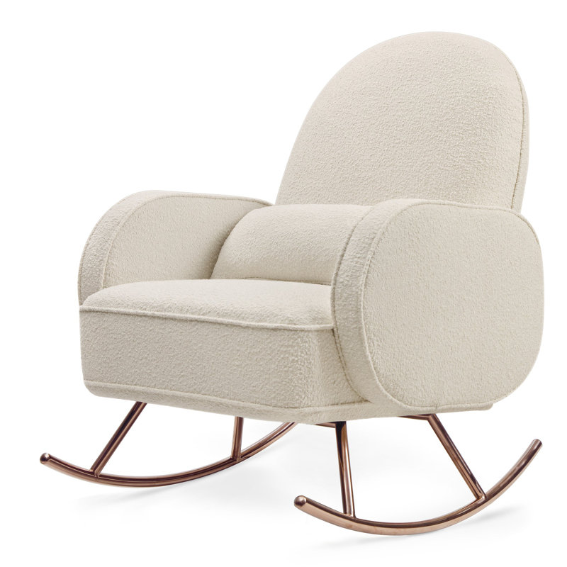 Compass Rocking Chair, Ivory Boucle