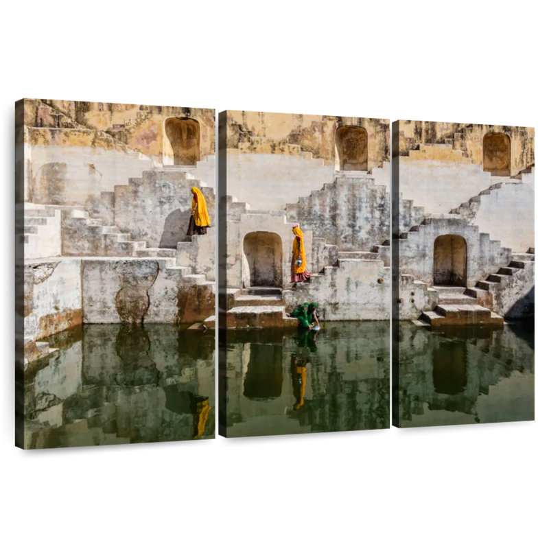 Lilie Jaipur Stepwell, 36" H x 57" W