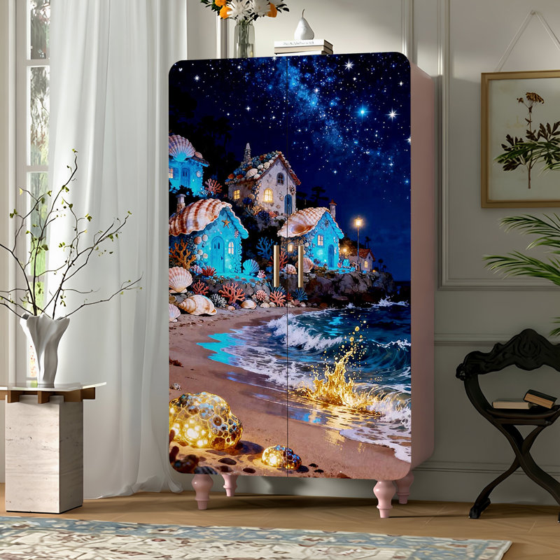 Household minimalist creative art wardrobe