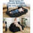 Boneless 79" 3-in-1 Portable Folding Sofa Bed with Pillow, Convertible Floor Couch for Living Room & Dorm-442600484