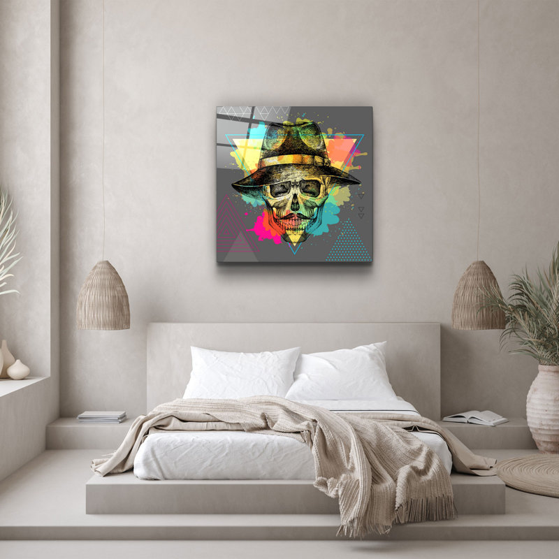 Superbe peinture décorative en verre trempé de 19,7 po x 19,7 po | 100% verre trempé, épaisseur: 0,16 pouce | Impression UV pour des couleurs éclatantes | Parfait pour la décoration intérieure, le salon ou le bureau