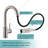 Brushed Nickel Kitchen Sink Faucet With Pull Down Sprayer And Mini Bar Prep Faucet Function | Gift Idea-122633992