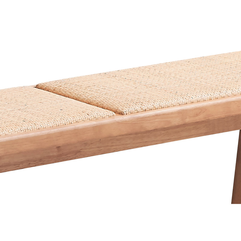 Banc, configuration compacte, 51 po de largeur, rassemblements décontractés pour l'extérieur, cadre de patio, conception sans dossier, hauteur 16, attrait contemporain