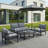 Anti-Rust Steel Patio Sofa Conversation Set with Coffee Table, Waterproof Outdoor Seating with UV-Resistant Cushions-1191637520