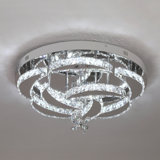 Lustre à DEL à 8 lumières avec accents de cristal à 8 lumières Jooyoung