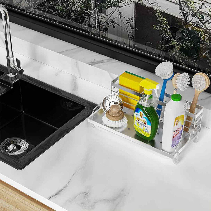 Over The Sink Dish Rack, 4.30" H x 5.30" W x 9.30" D, Silver