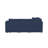 Lockheart 5 Piece L Shaped Square Arm Modular Upholstered Corner Sectional  Blue-126757364