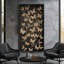 Papillon, silhouettes sur fond foncé - grande impression encadrée sur toile de la chambre principale-805880971-805880970