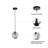 Adwin 1-Light Pendant Light with Irregular Glass-1257340034