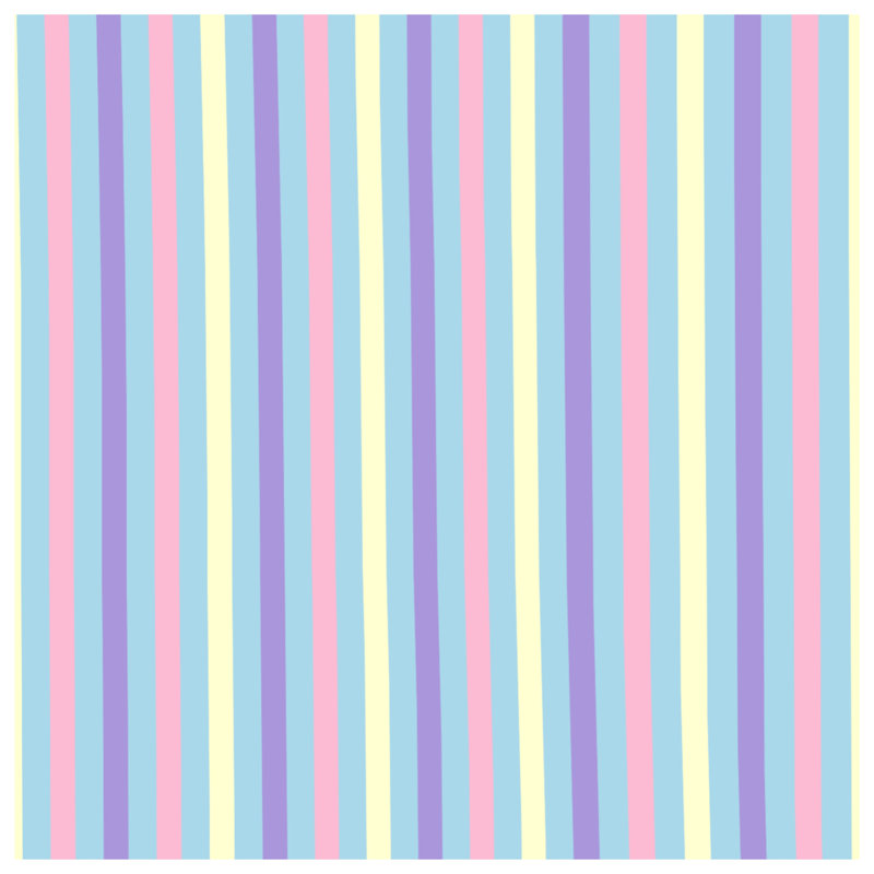Pastel Striped Pattern Comforter, Twin