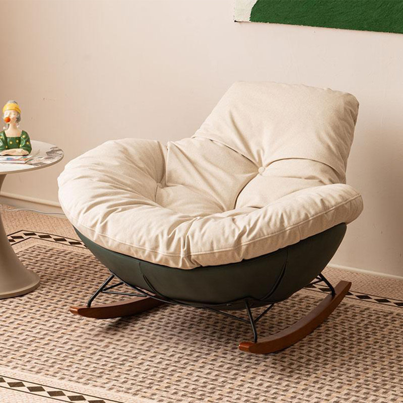 Chaise berçante élégante, décontractée et confortable
