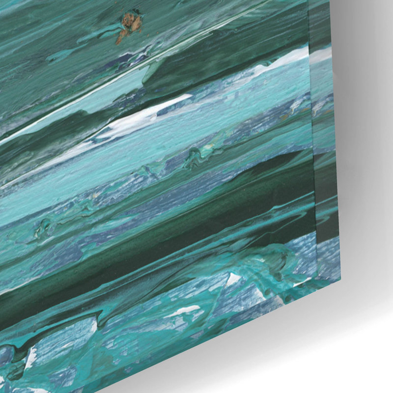 «Linear Tides 2» par Ethan Harper, art mural en verre acrylique