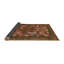 Tapis brun/rouge contemporain-1242445704