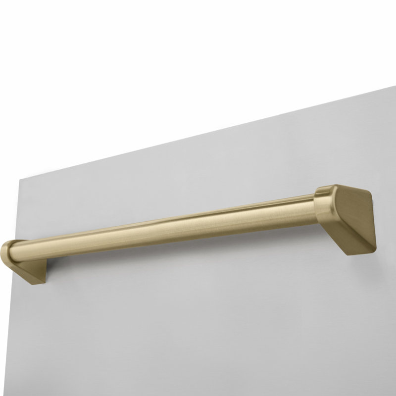 Lave-vaisselle encastrable en acier inoxydable avec poignée, 51dBa, Bronze champagne
