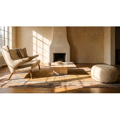 Petit tapis médaillon chinois antique du 19ème siècle Ningxia