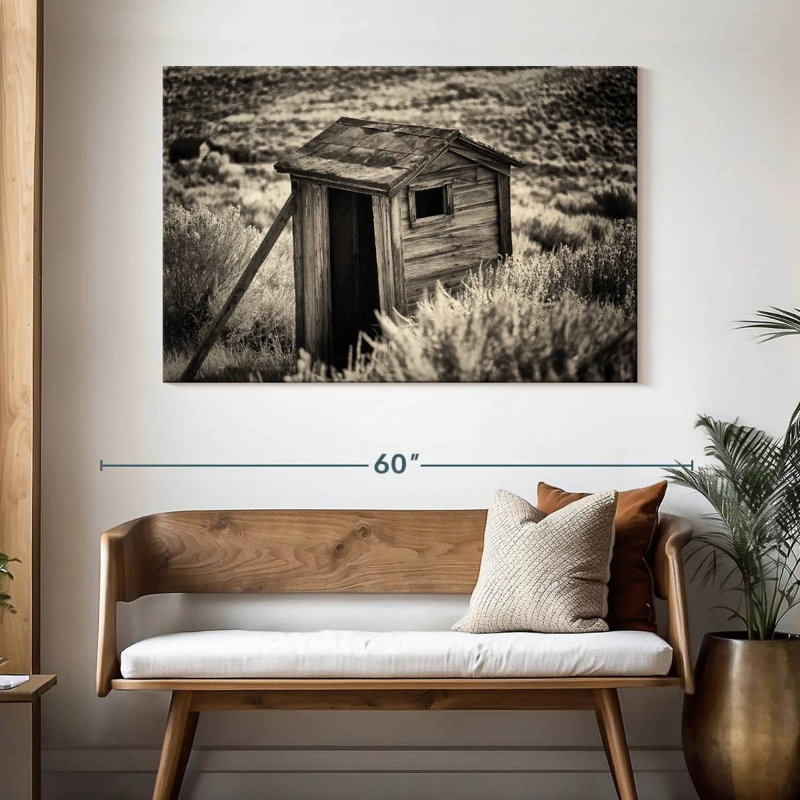Lilie Ghost Town Outhouse I, H 32 po x l 48 po