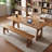 Brown Rectangular Solid Wood desk-602742290