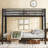 Metal Full Xl Over Queen Bunk Bed For Adults And Teens, Space-saving Heavy-duty Bunk Bed With Guardrails, No Box Spring Needed, Under-bed Storage