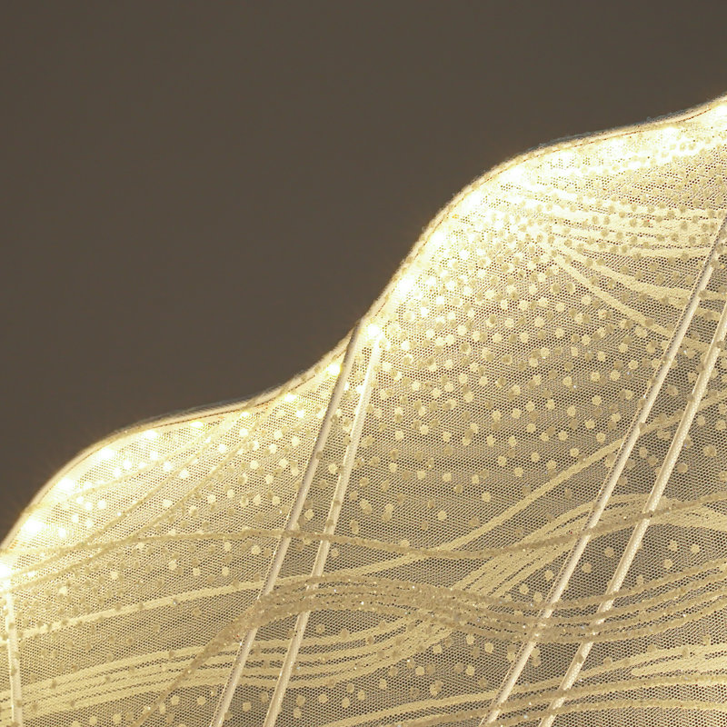 2 pièces élégante décoration de mariage lampe sur pied papillon à lumière blanche en gaze blanche, Doré