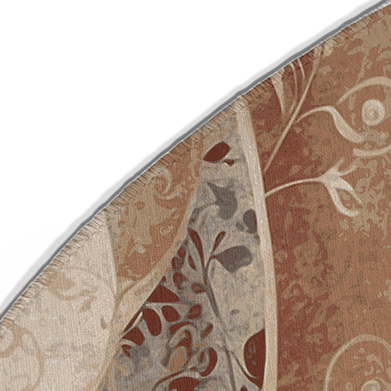 Tapis intérieur et extérieur Windswept Veil, Rond 5 pi