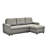 Stylish Grey Convertible Sectional Sleeper Bed, Saving Space For Small Areas, 3 Couch , Living Area-1707178272