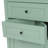 Green Triangle Tall Cabinet With 3 Drawers And Adjustable Shelves For Bathroom