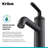 KRAUS Ramus Single Handle Bathroom Sink Faucet with Lift Rod Drain (2-Pack)-50612613