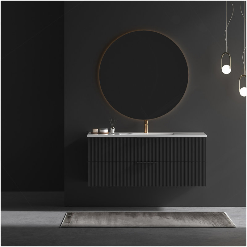 Armoire 48 po noire sans évier