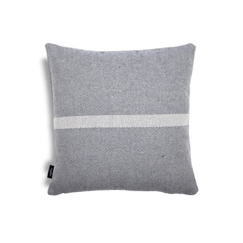 Glyph Striped Sunbrella® Outdoor Reversible Throw Pillow, Indigo