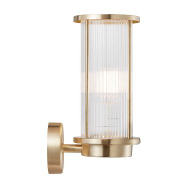 Outdoor Armed Sconce, Brass