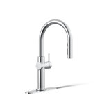 Crue Touchless Pull-Down Kitchen Sink Faucet with Voice Activation and Three-Function Sprayhead