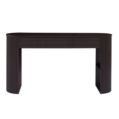 Console Table With Storage Drawers And Shelves, Narrow Entryway Table