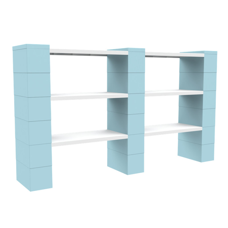 Ensemble de tablettes doubles EverBlock, Bleu clair