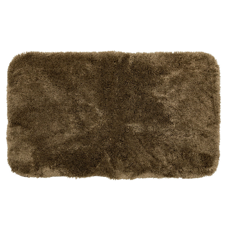 Pirates Well Washable Non-Slip Stain/Fade Resistant Solid Rectangle Bath Mat, 20" W x 34" L, Chrome