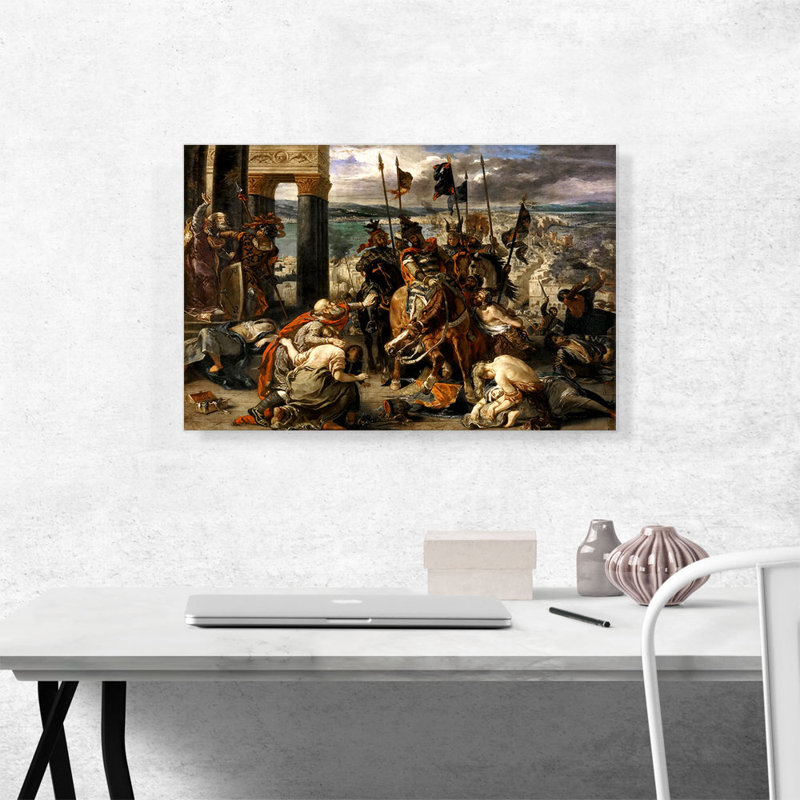 La capture de Constantinople - impression, H 18 po x l 26 po x P 0,75 po
