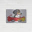 Ophelia & Co. «Tri Color Beagle in Bone Car» par Danny Gordon, art mural en métal-2008942228