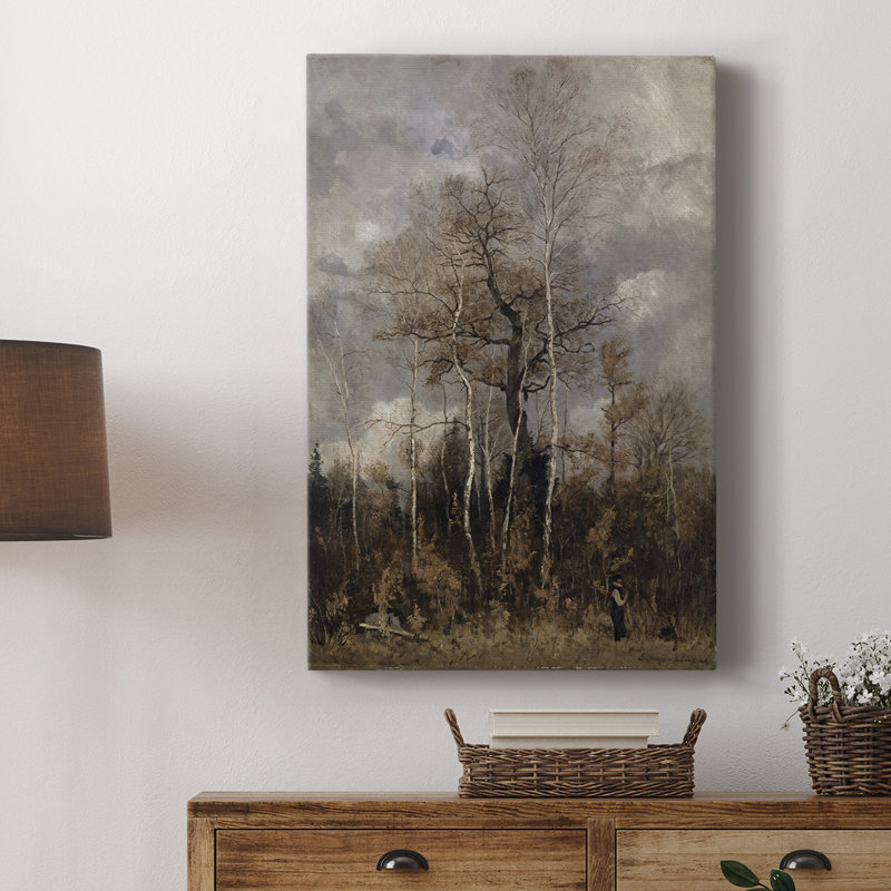 Paysage rétro CLII - galerie Cavas, H 18 po x l 12 po