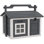 Rabbit Hutch Cat House Wooden with 2 Rooms & Openable Roof - Grey