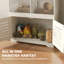 Grande cage pour plusieurs petits animaux, cage à rat avec armoire de rangement, blanc crème