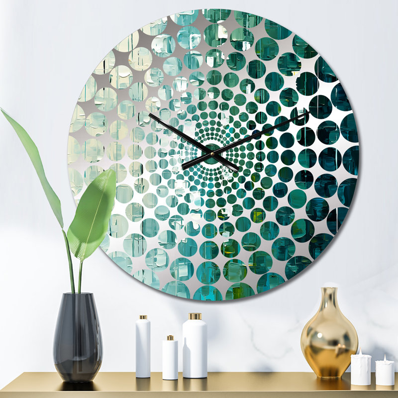 Woekel - Horloge murale peinture abstraite, Médium